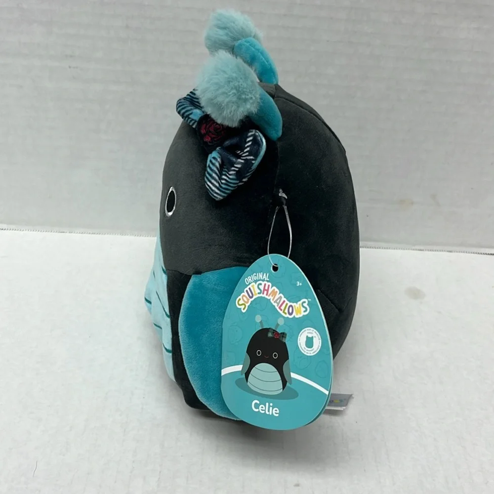 Squishmallows Celie goth grasshopper Plush 7” NWT FTM | cozy soft kawaii